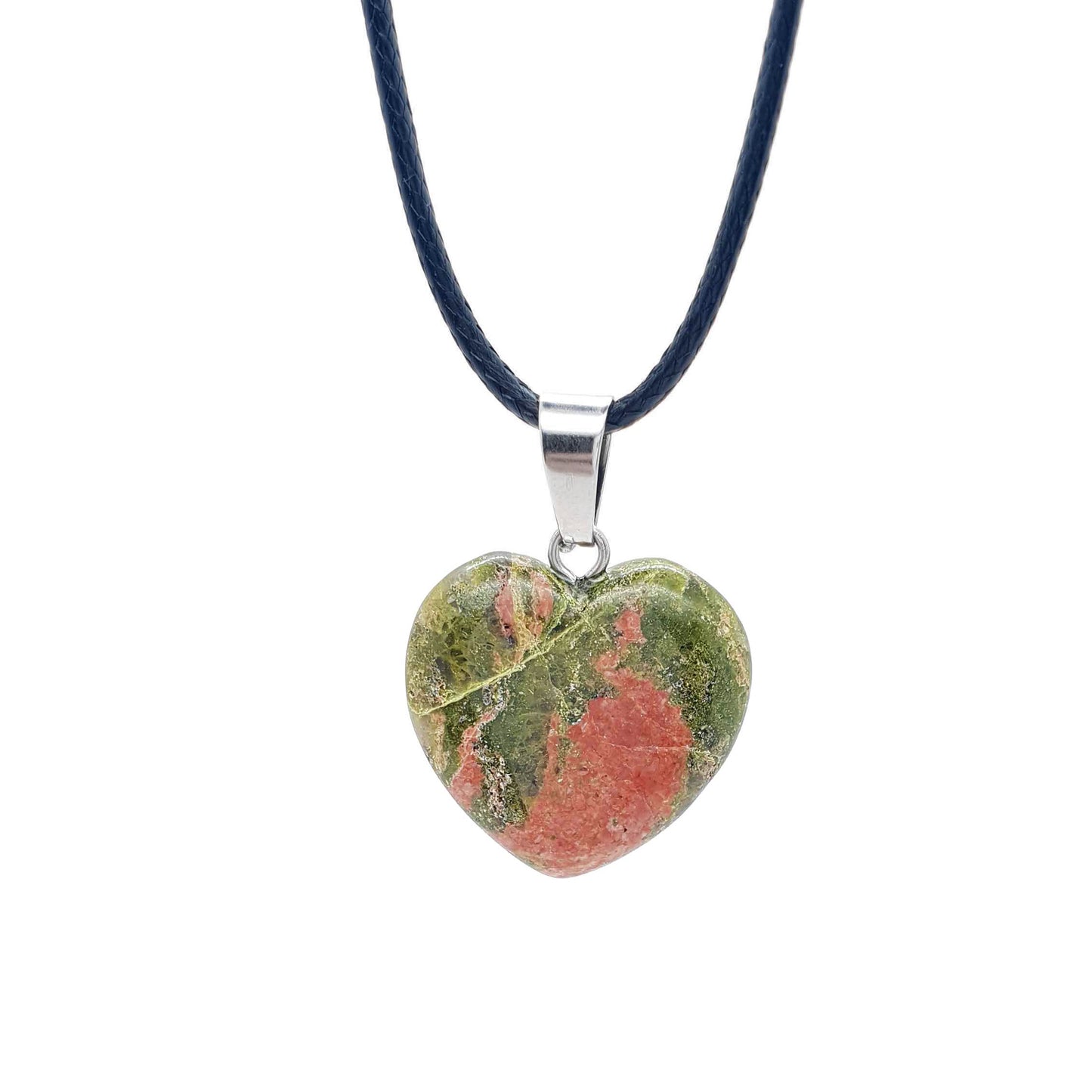 Collar unakita corazón 2cm