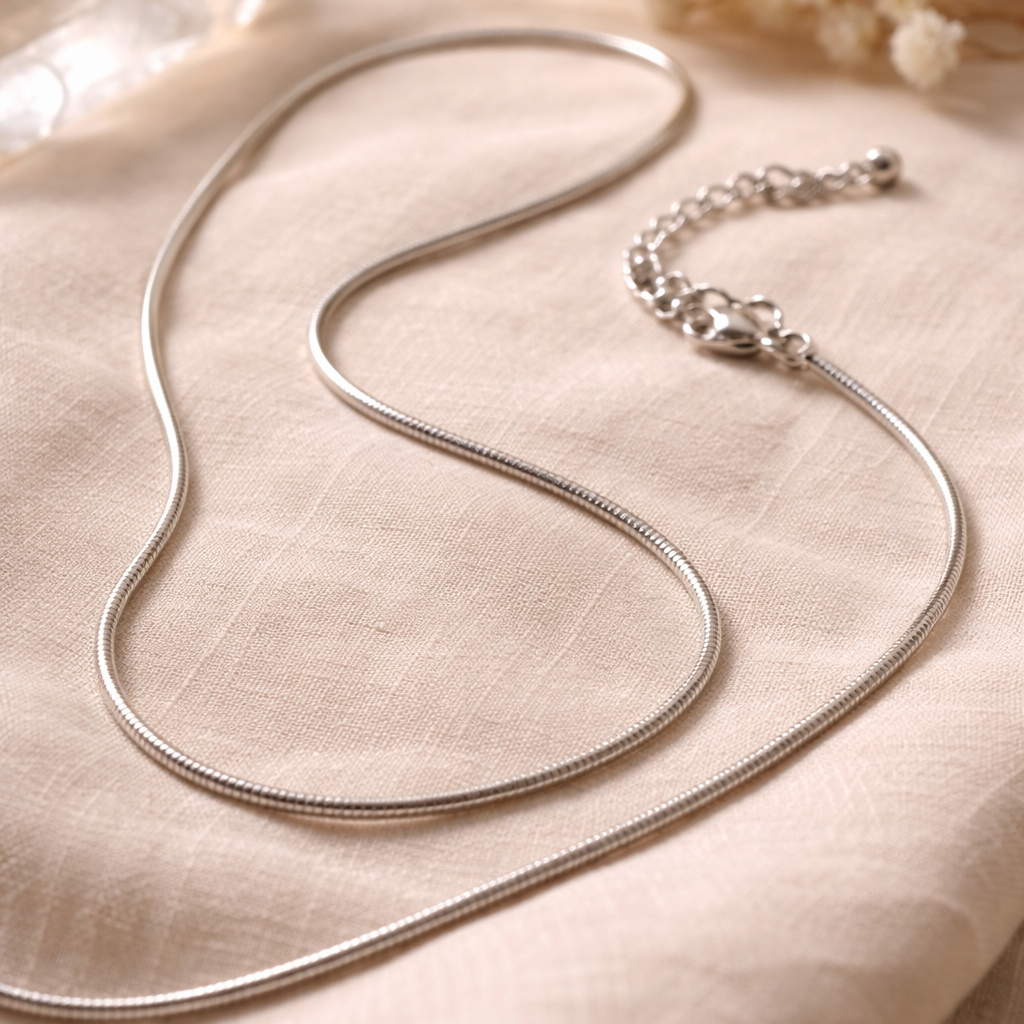 50 cm Cordón Serpiente Acero Inoxidable