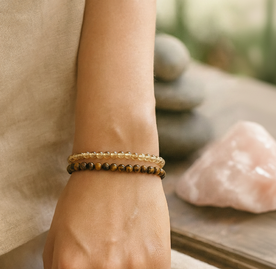 Abundancia activa siempre contigo - Pack 2 pulseras poderosas