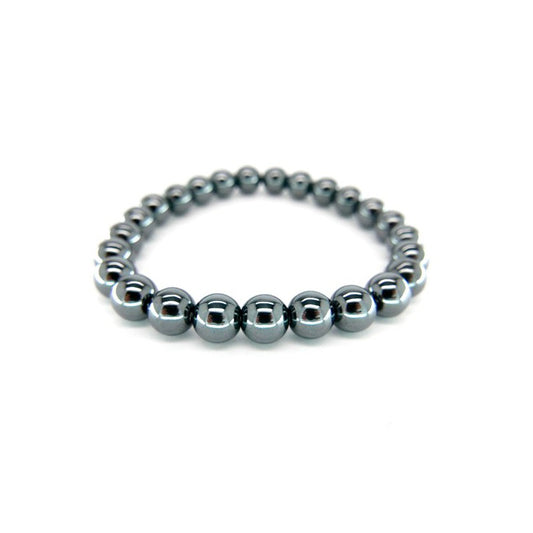 Pulsera hematite bolas 8mm