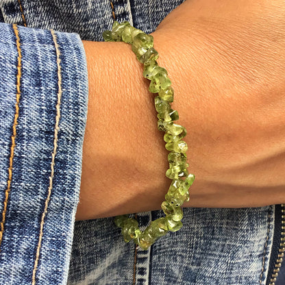 Pulsera Olivina chip