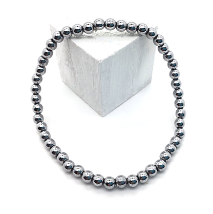 Pulsera hematite bolas 4mm