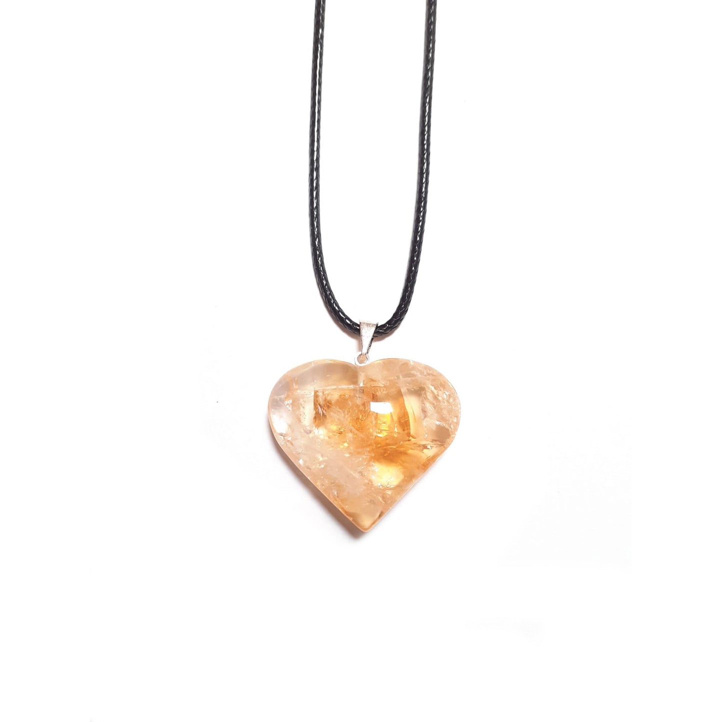 Collar de Citrino Corazón 3cm