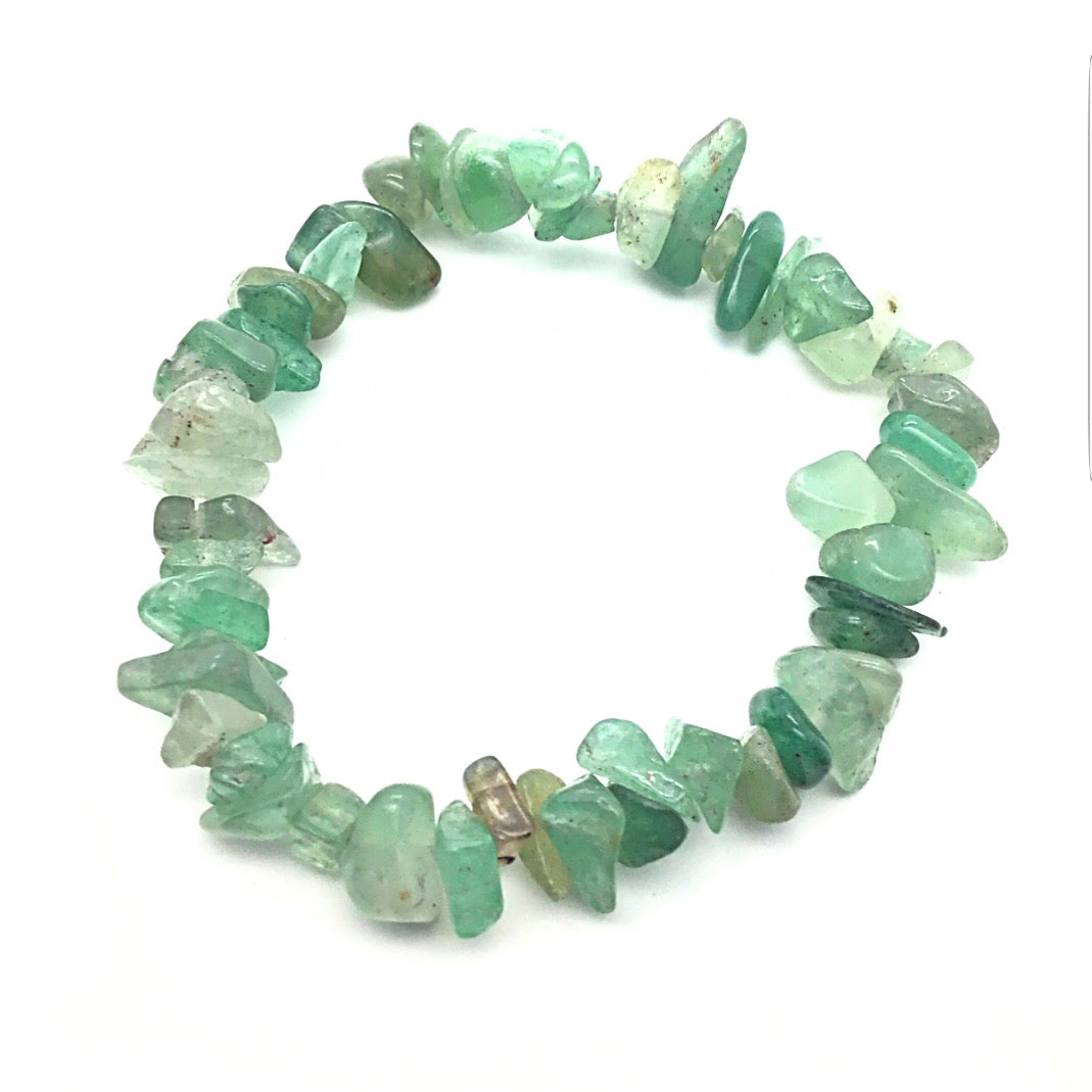 Pulsera cuarzo verde chip