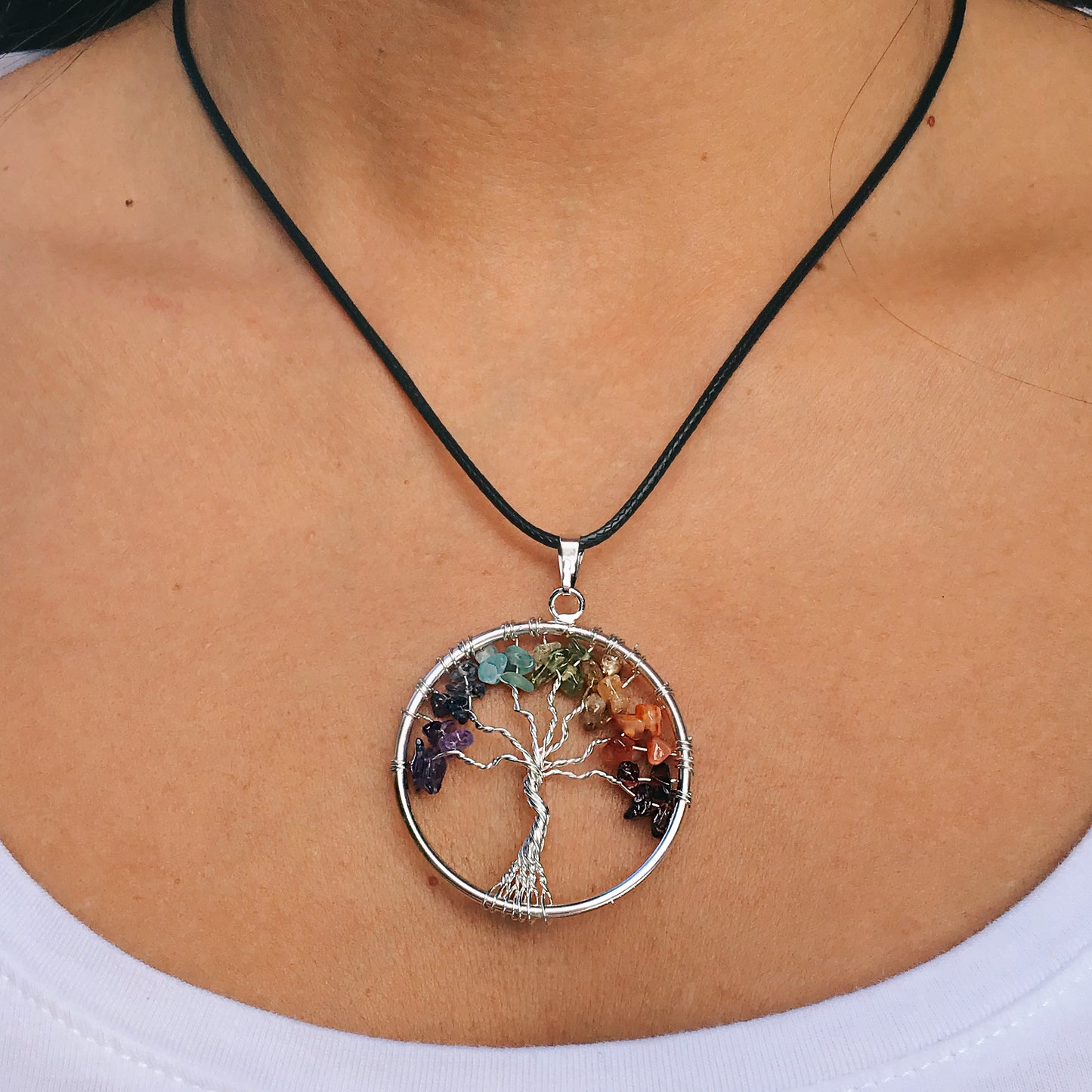 Collar arbol de la vida 7 chakras