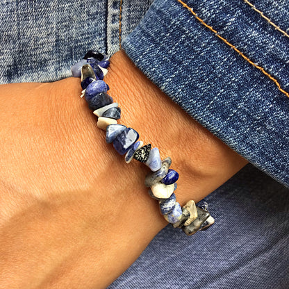 Pulsera sodalita chip