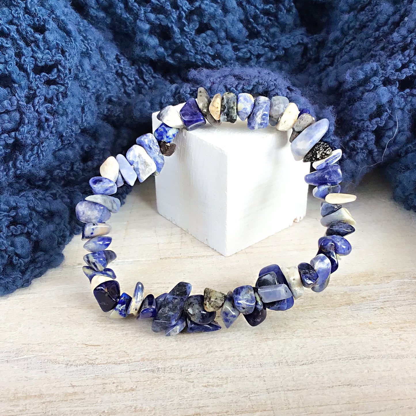 Pulsera sodalita chip