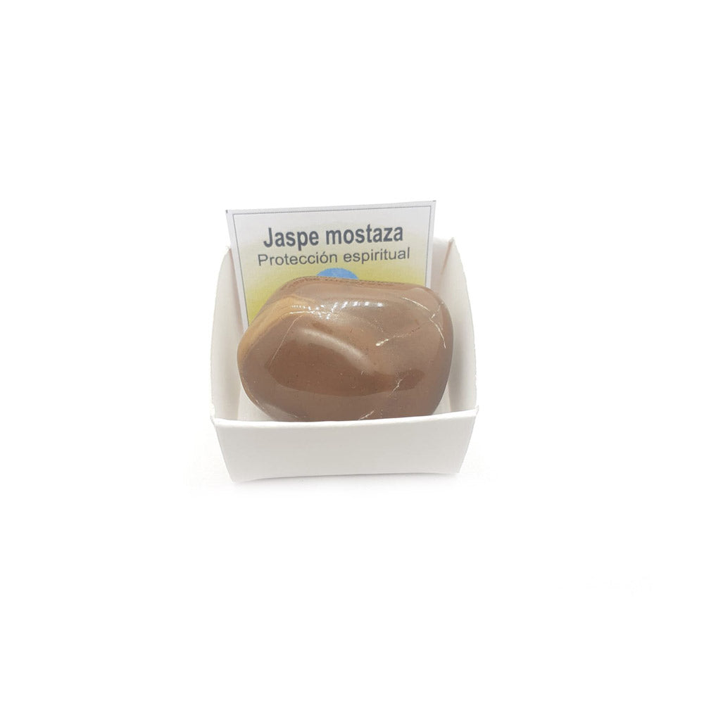 Jaspe mostaza rodado 3-4 cm