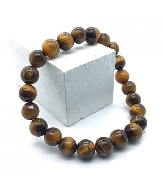 Pulsera ojo de tigre bolas 8mm