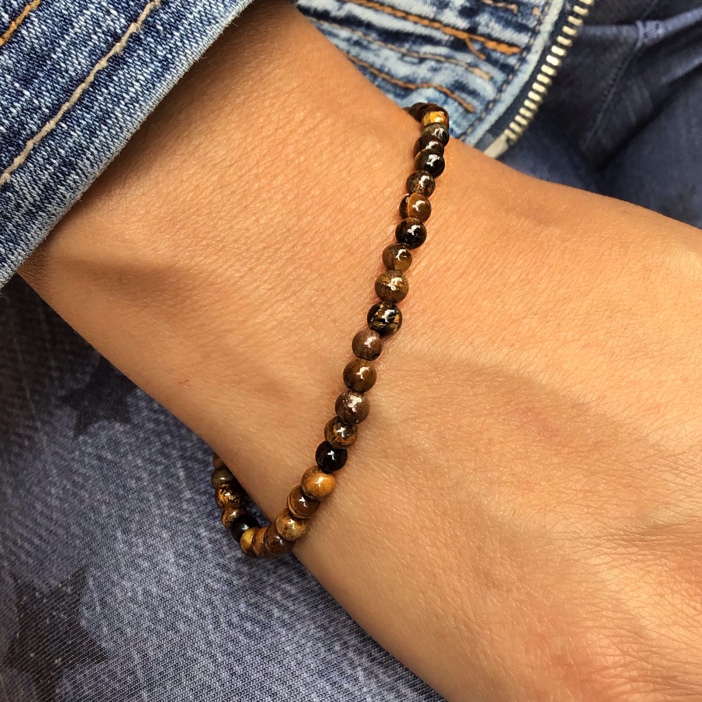 Despierta Tu Poder Interior - Pulsera ojo de tigre bolas 4mm