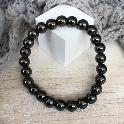 Pulsera turmalina negra bolas 6mm