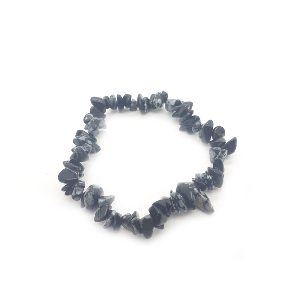 Pulsera obsidiana nevada chip