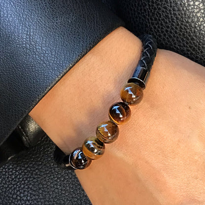 Pulsera ojo de tigre bolas 6mm