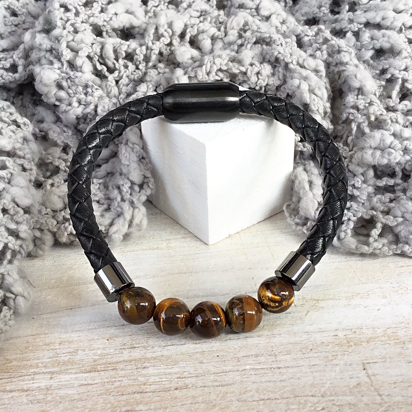 Pulsera ojo de tigre bolas 6mm