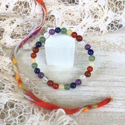 Pulsera 7 chakras bolas 6mm
