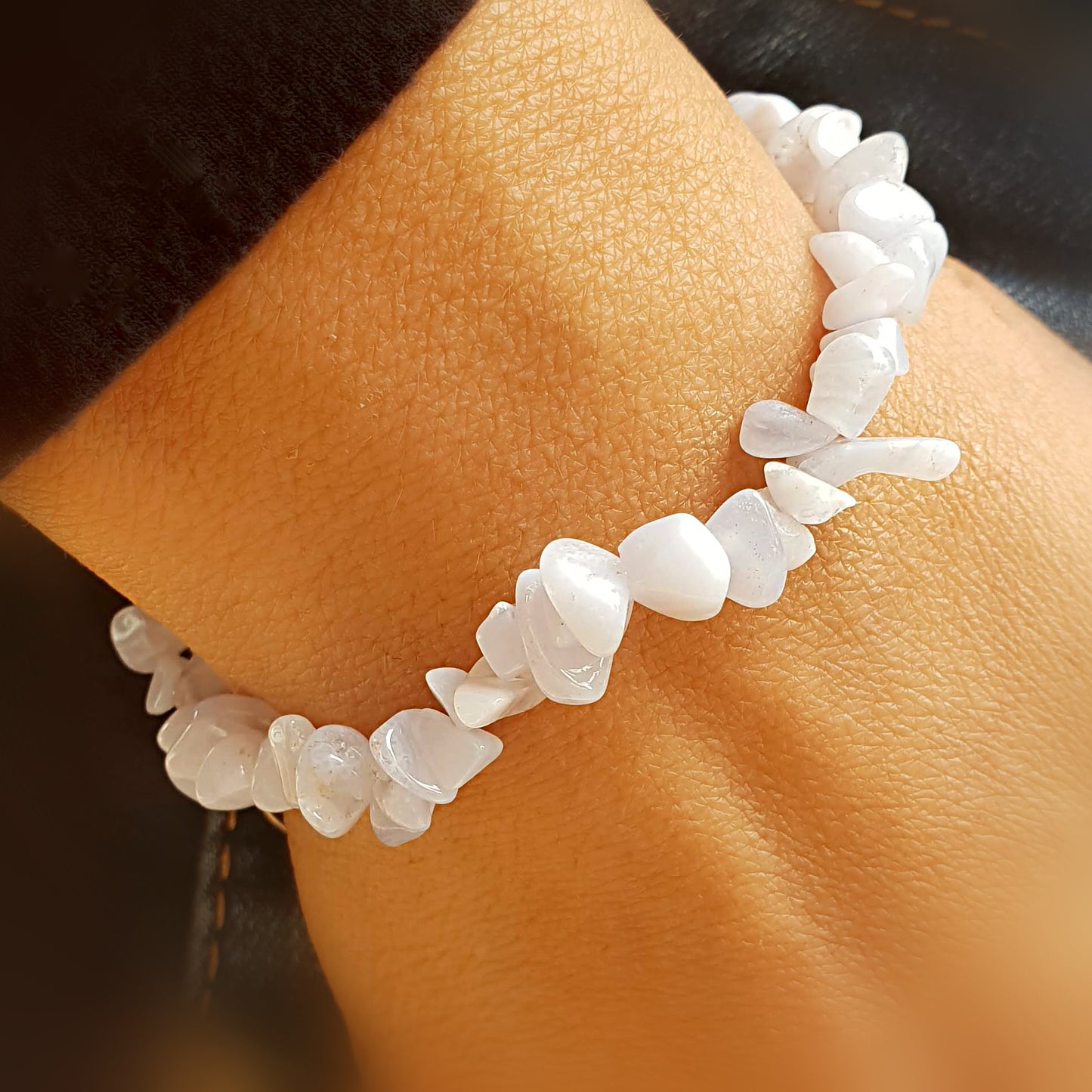 Pulsera calcedonia chip