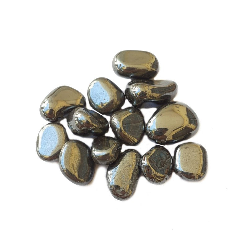 Bolsa 15 rodados hematite 1,5 - 2 cm