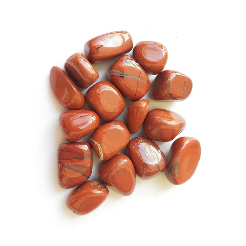 Bolsa 15 rodados jaspe rojo 1,5 - 2 cm