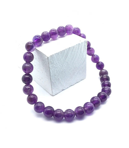 Pulsera amatista bolas 6mm
