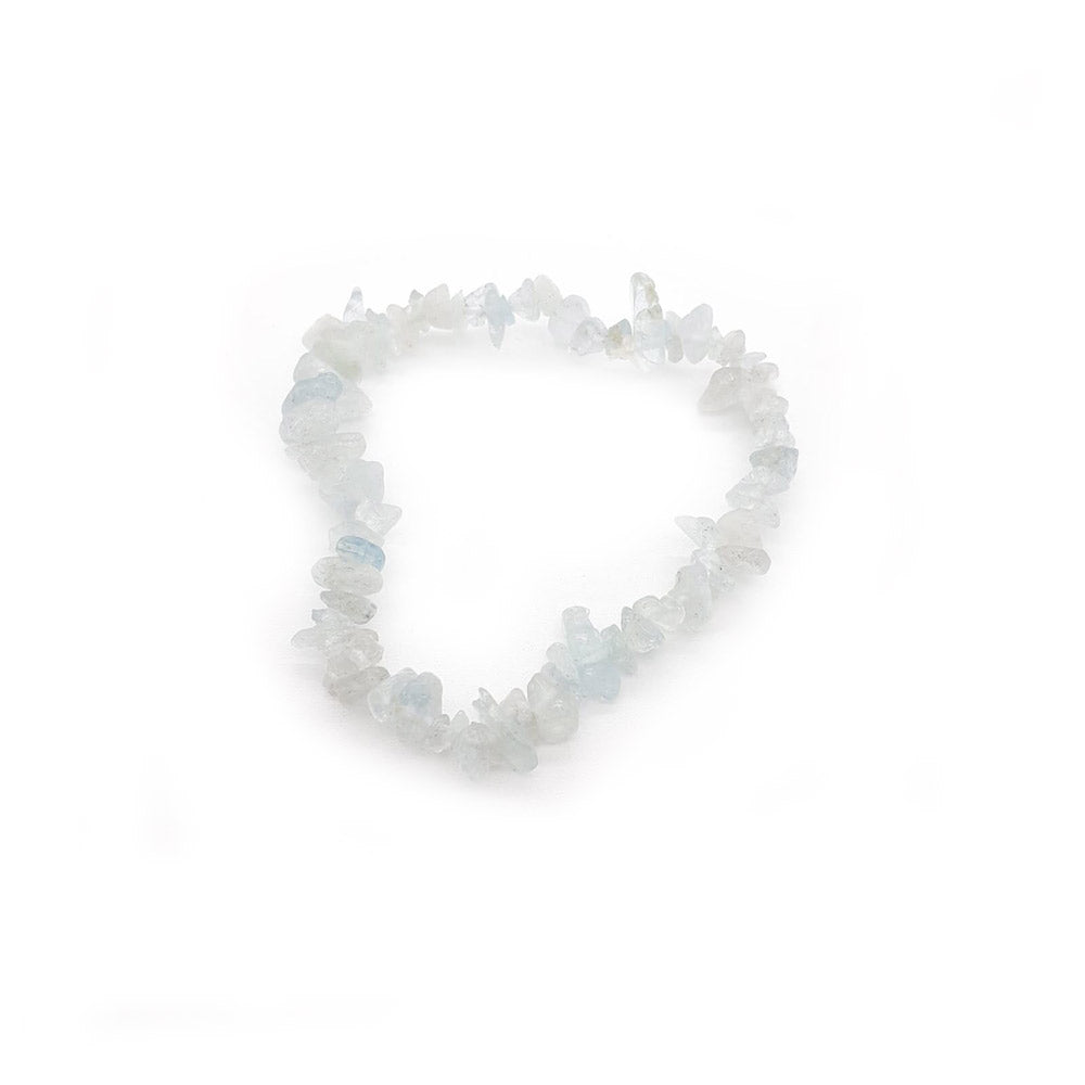 Pulsera aguamarina chip