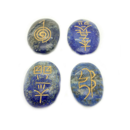 JUEGO SIMBOLOS REIKI LAPISLAZULI 3,5 CM