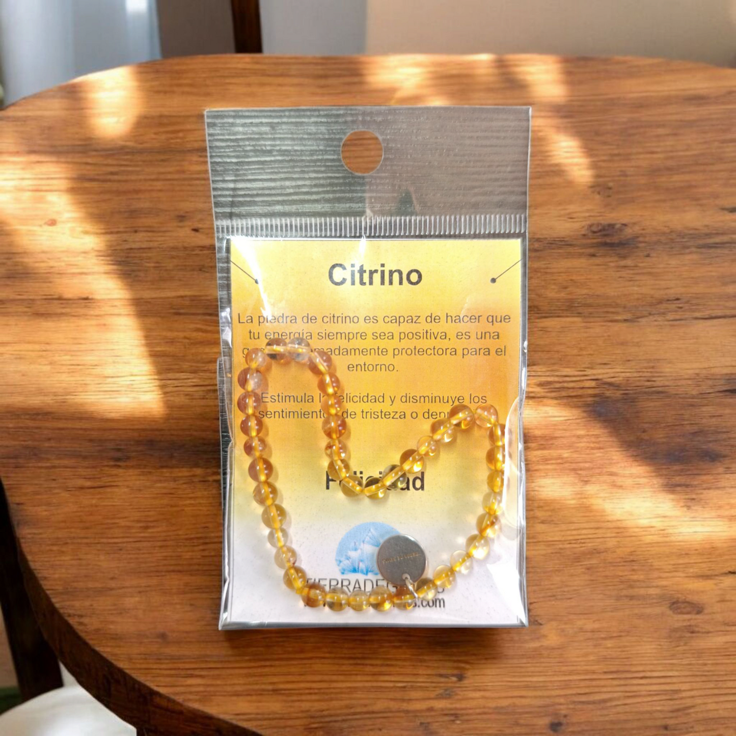 Pack abundancia y alegría 2 pulseras citrino y pirita