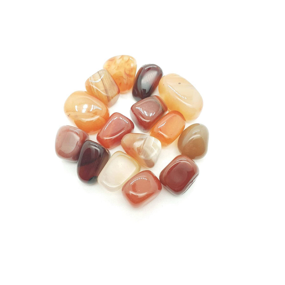 Bolsa 15 rodados carneola 1,5 - 2 cm