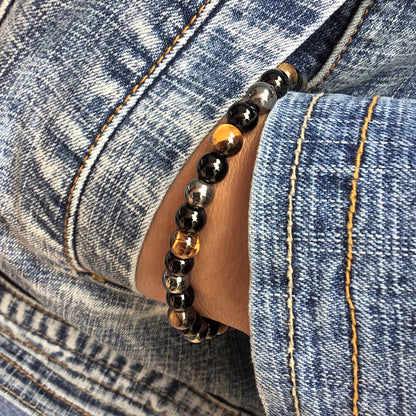 Pulsera Triple Protección Para Suerte, Fuerza y Equilibrio