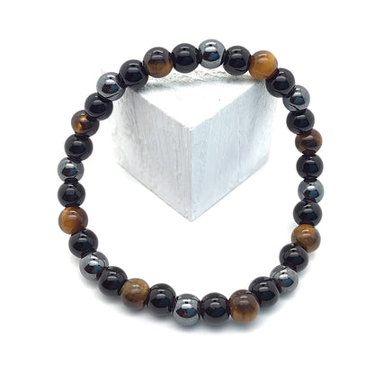 Pulsera Triple Protección Para Suerte, Fuerza y Equilibrio