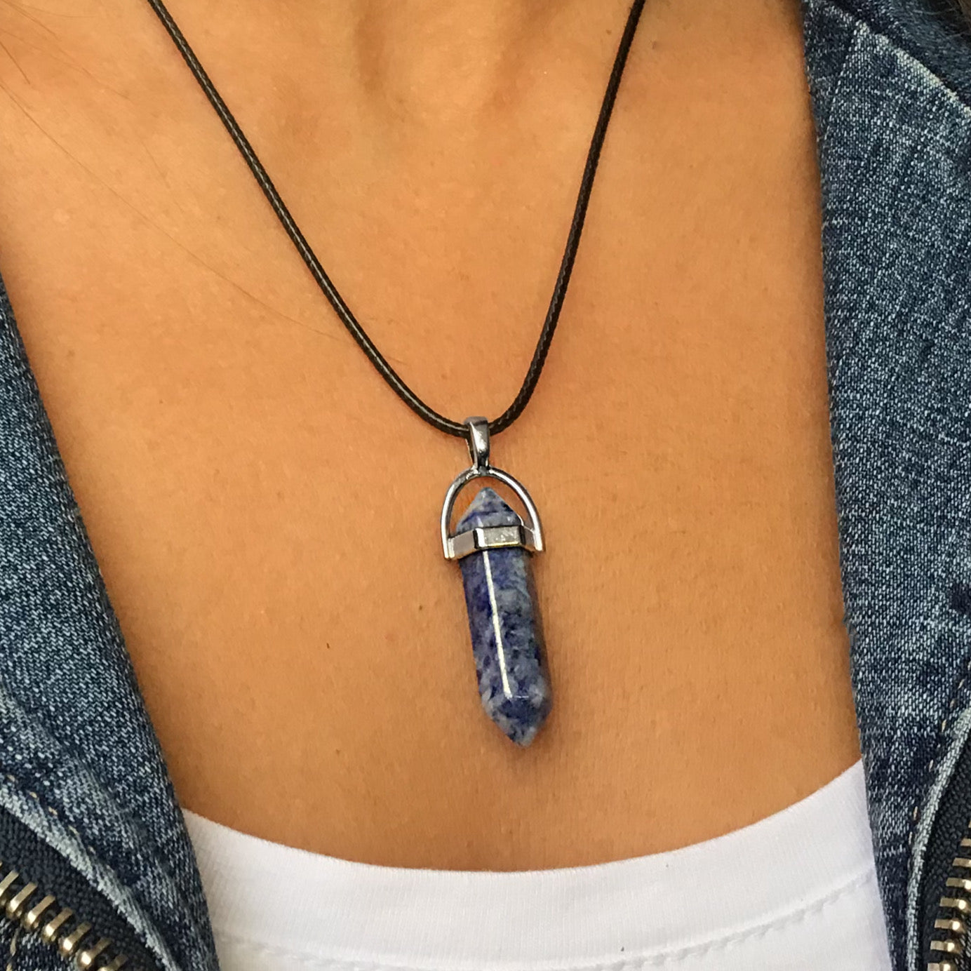 Collar Punta Sodalita 3cm