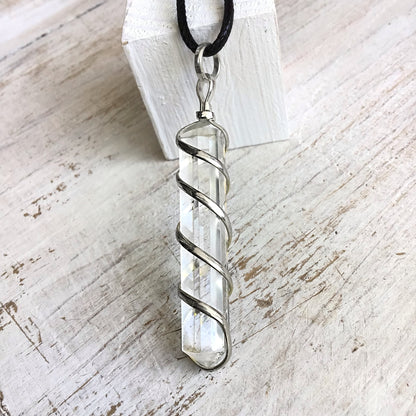 Luz Interior – Collar de Cuarzo Natural 4-5 cm
