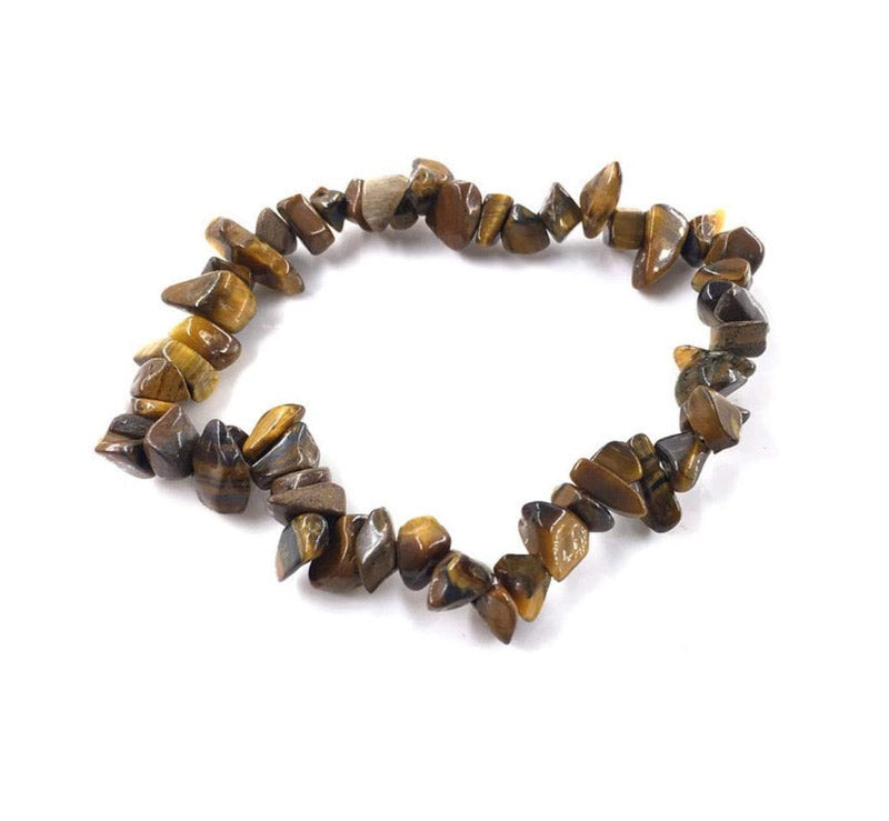 Pulsera ojo de tigre chip elástica