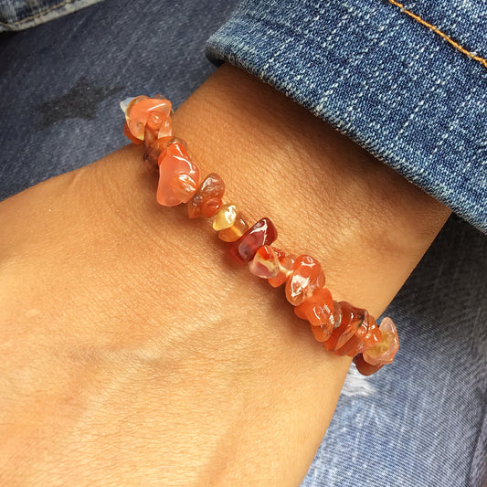 Pulsera carneola chip