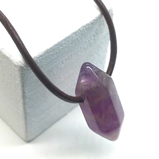 Colgante punta amatista 1,5 - 2 cm