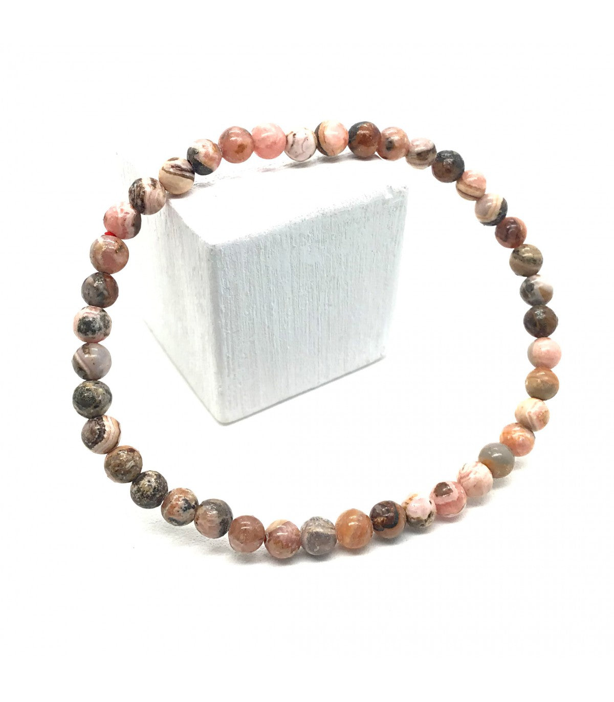 Pulsera rodocrosita bolas 4mm