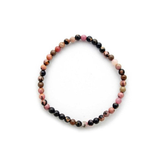 Pulsera rodonita bolas 4mm ajustable
