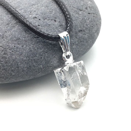 Collar Cuarzo Blanco punta mini 1-2 cm