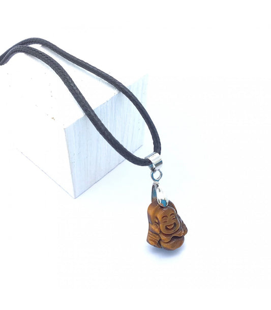 Collar ojo de tigre buda 2-3 cm