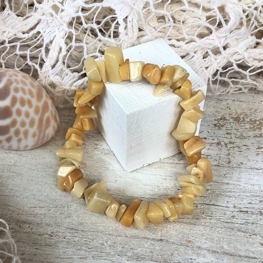 Pulsera jade verde chip