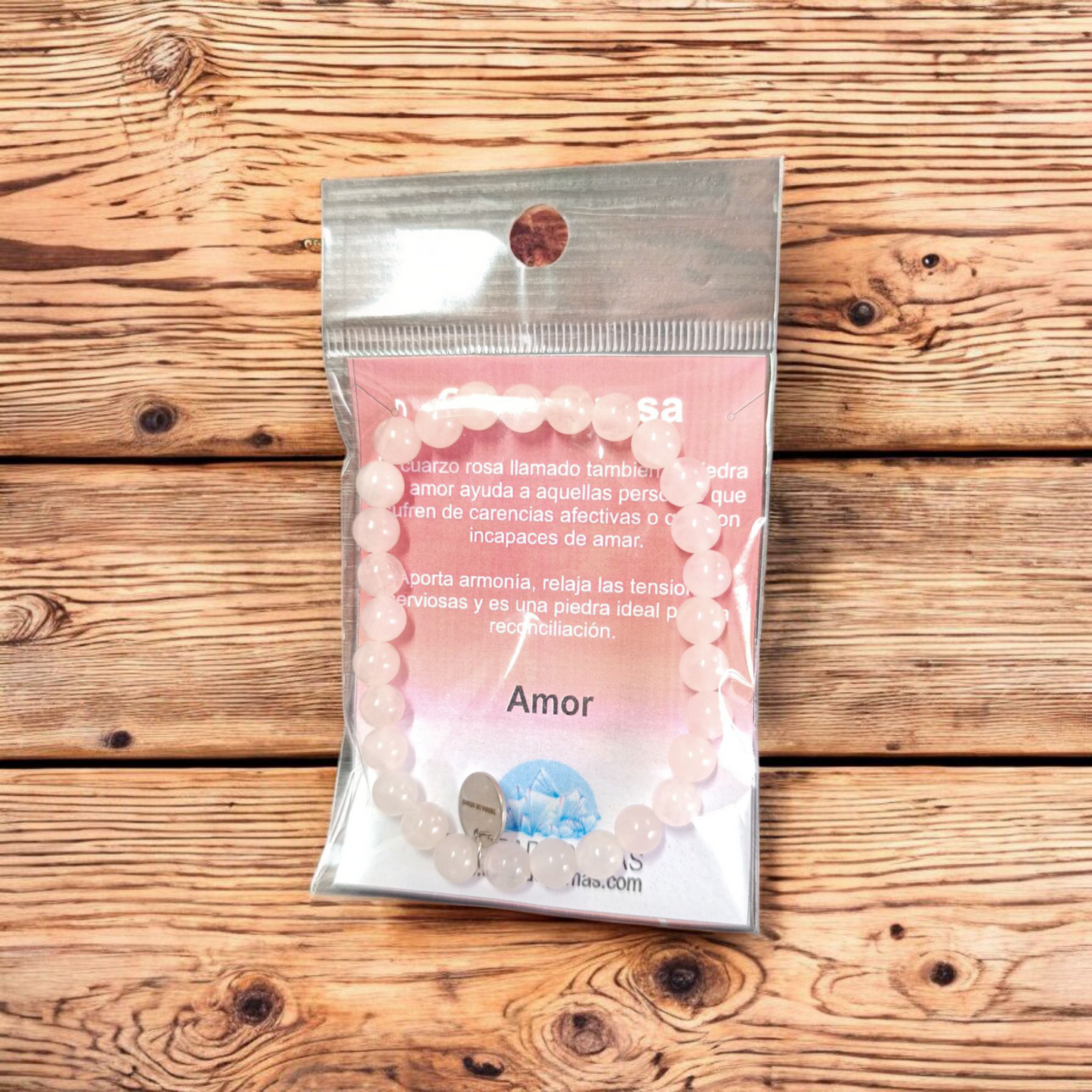 Ritual del Amor Propio (Collar y pulsera de cuarzo rosa)