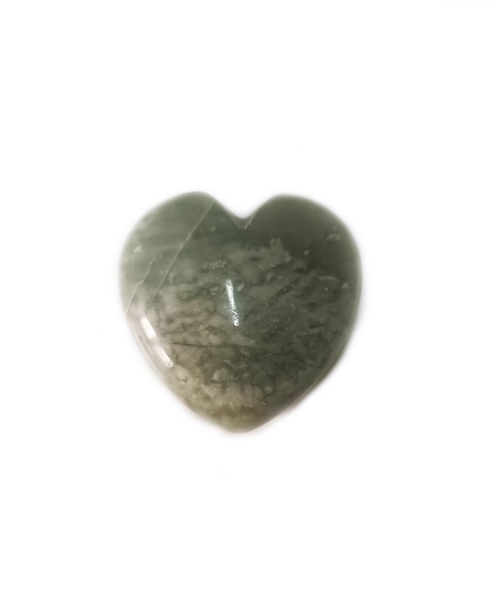 Corazón de Jade verde 4x4 cm