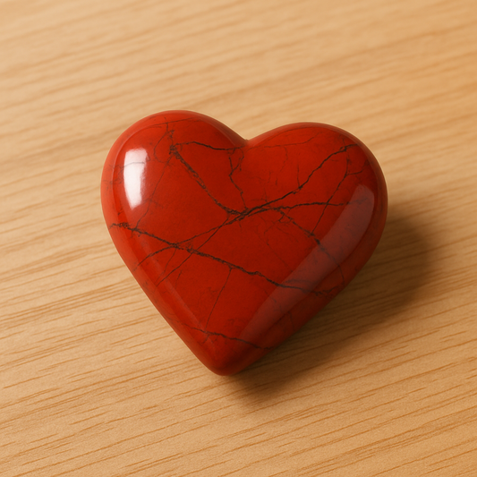 Corazón de jaspe rojo 4x4 cm
