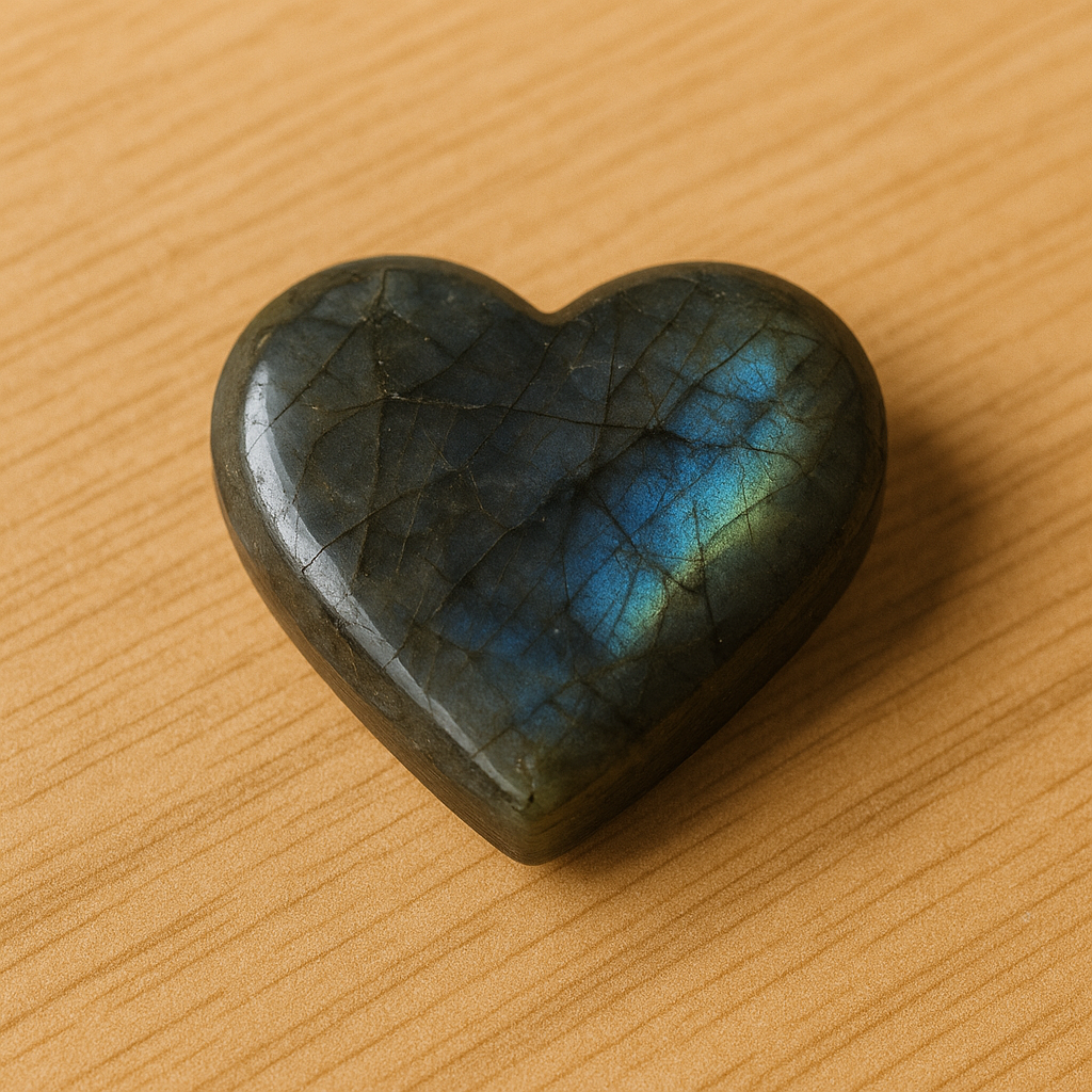 Corazón de labradorita 4x4 cm