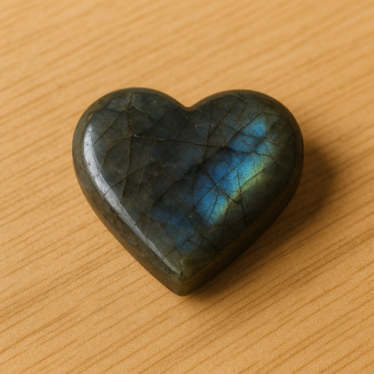 Corazón de labradorita 4x4 cm