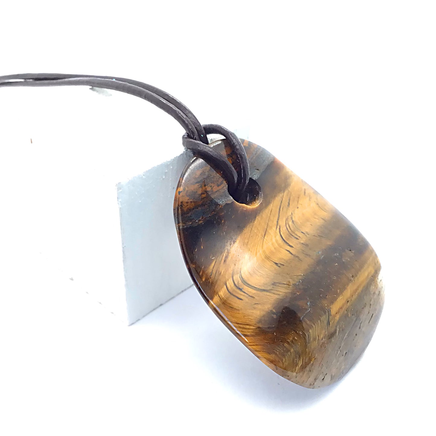 Collar ojo de tigre pacificador 3-4 cm