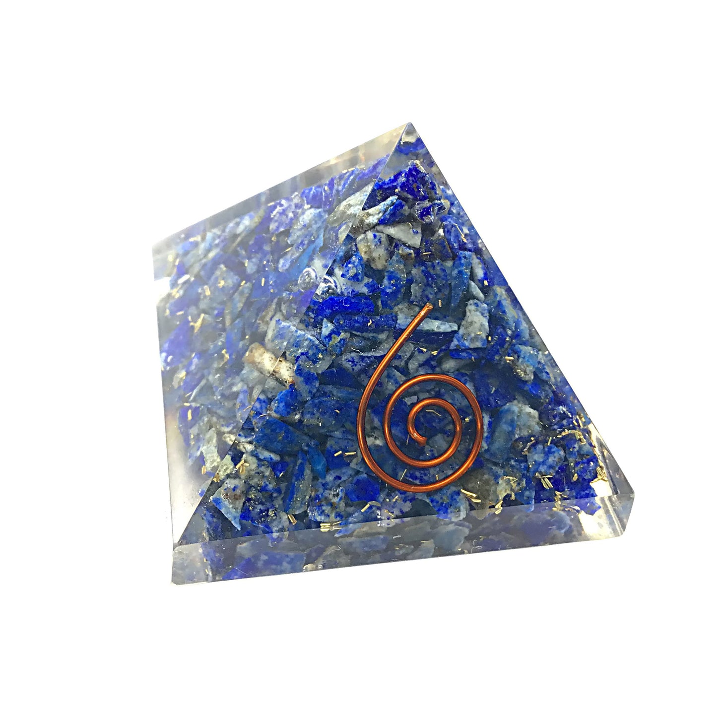 Pirámide lapislazuli orgonita 4cm