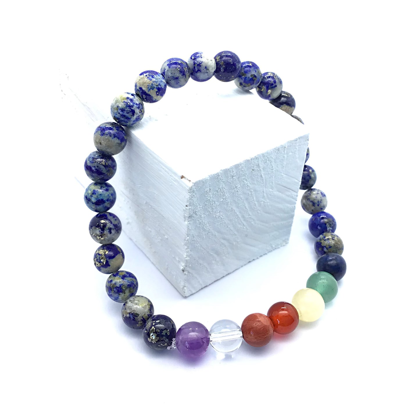 Pulsera 7 chakras con sodalita bolas 6mm (Copia)