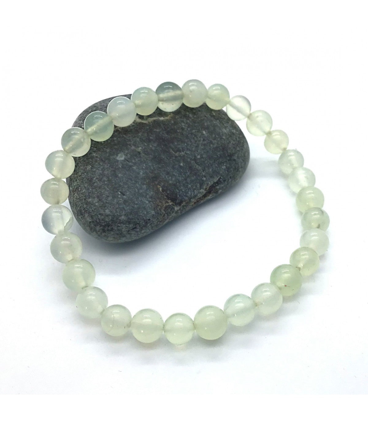 Pulsera jade verde bolas 6mm