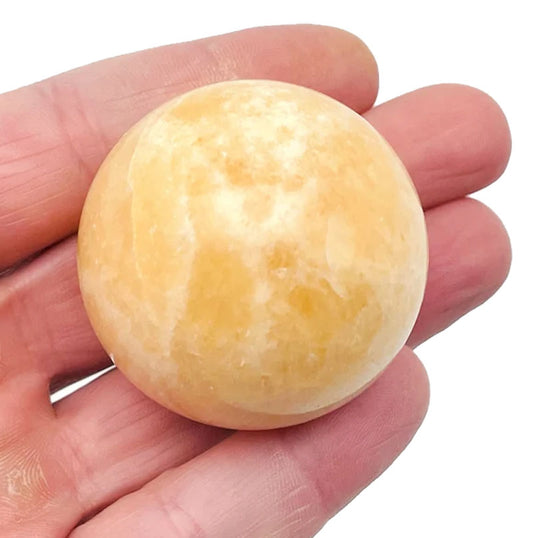 Esfera calcita amarilla natural 3 cm