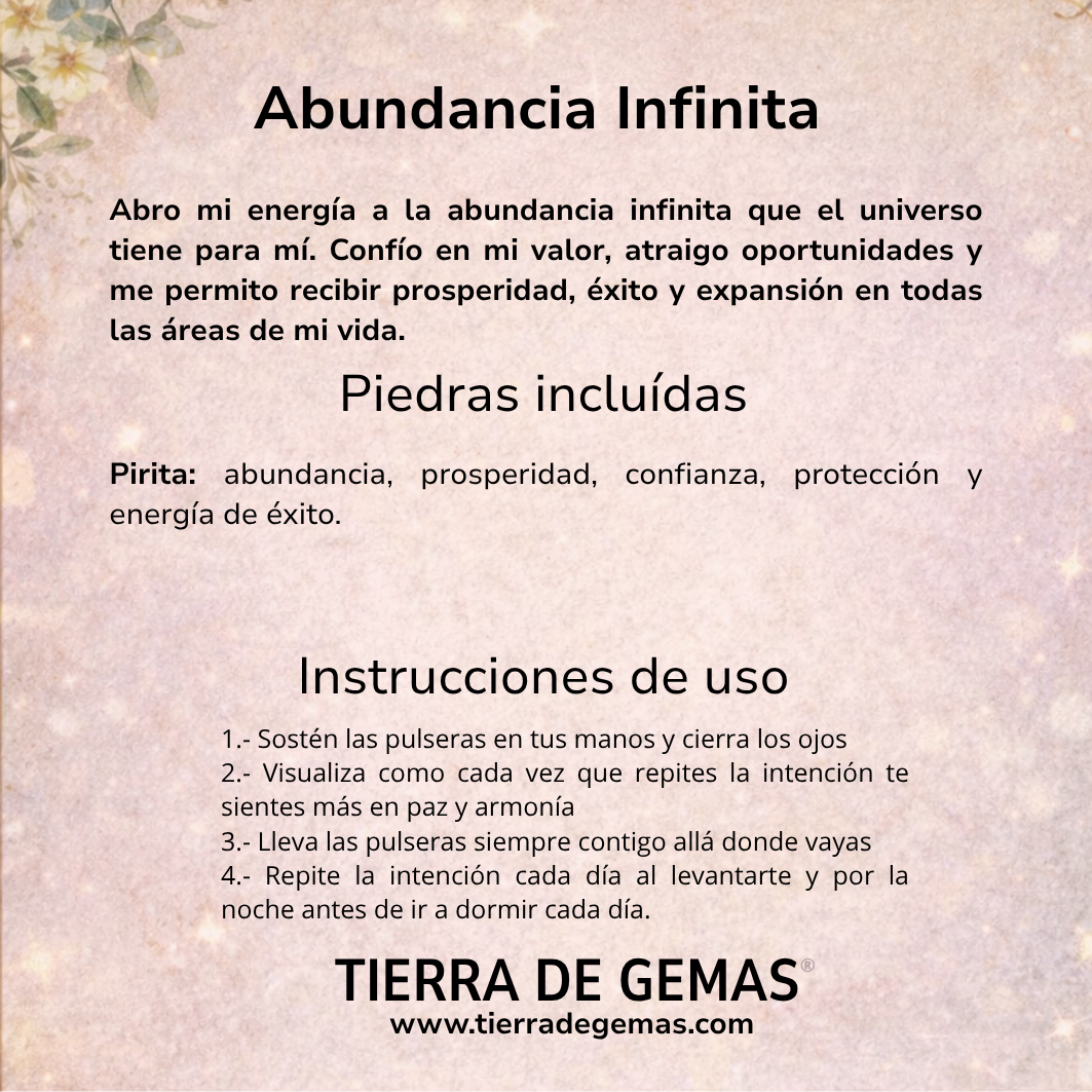 Abundancia Infinita (pulsera pirita 6mm)
